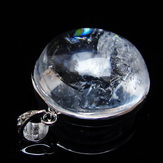 アイリスクォーツ 水晶 ペンダント 虹入り 一点物 メール便可 [M便 1/20] 112-12393