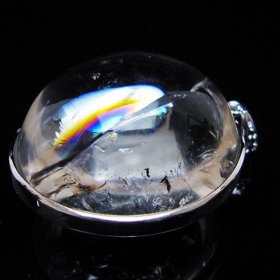 アイリスクォーツ 水晶 ペンダント 虹入り 一点物 メール便可 [M便 1/20] 112-12398