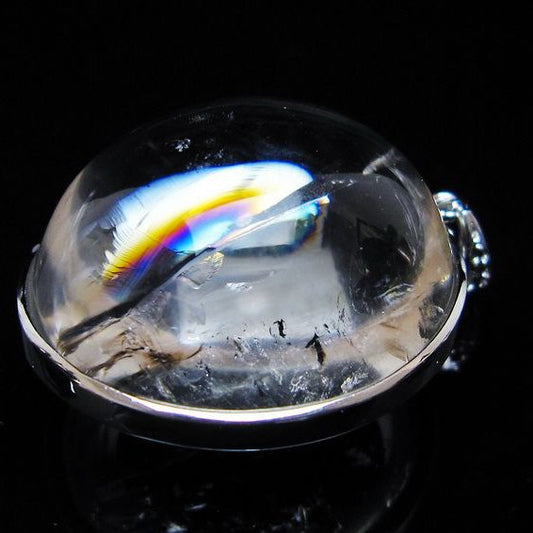 アイリスクォーツ 水晶 ペンダント 虹入り 一点物 メール便可 [M便 1/20] 112-12398