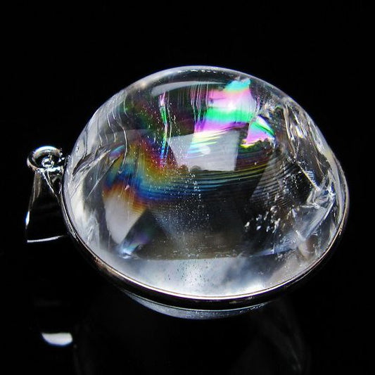 アイリスクォーツ 水晶 ペンダント 虹入り 一点物 [送料無料] 112-12402