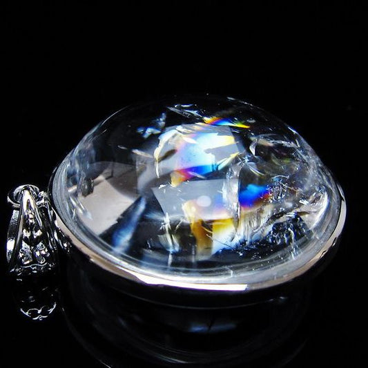 アイリスクォーツ 水晶 ペンダント 虹入り 一点物 [送料無料] 112-12404