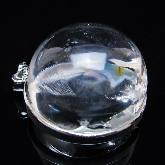アイリスクォーツ 水晶 ペンダント 虹入り 一点物 [送料無料] 112-12405