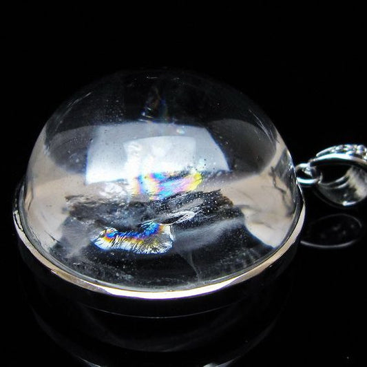 アイリスクォーツ 水晶 ペンダント 虹入り 一点物 [送料無料] 112-12407