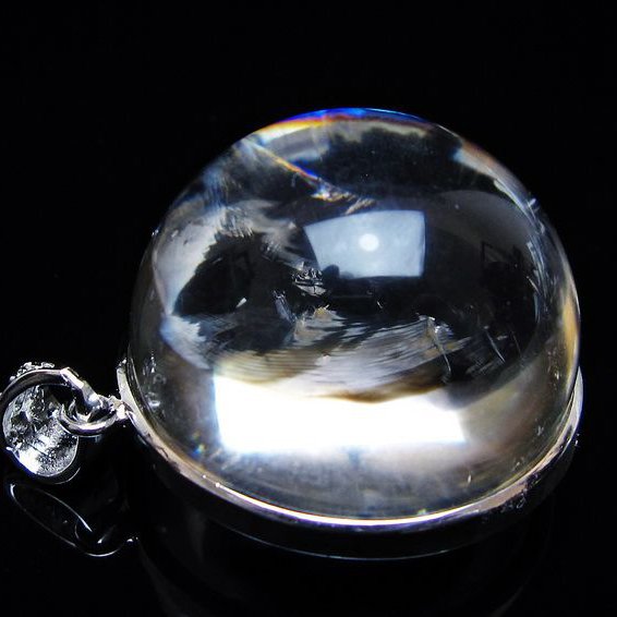 アイリスクォーツ 水晶 ペンダント 虹入り 一点物 [送料無料] 112-12412