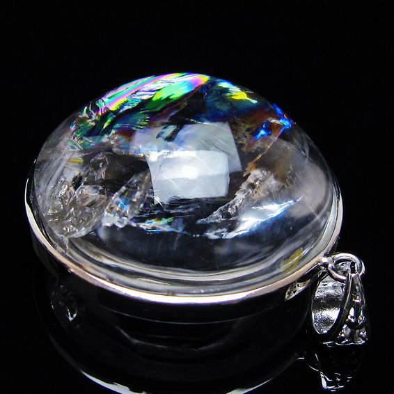 アイリスクォーツ 水晶 ペンダント 虹入り 一点物 [送料無料] 112-12416