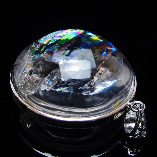 アイリスクォーツ 水晶 ペンダント 虹入り 一点物 [送料無料] 112-12416