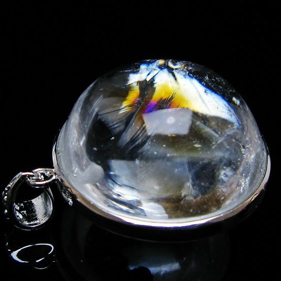 アイリスクォーツ 水晶 ペンダント 虹入り 一点物 [送料無料] 112-12417