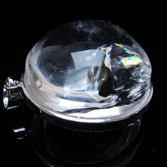 アイリスクォーツ 水晶 ペンダント 虹入り 一点物 メール便可 [M便 1/20] 112-12420