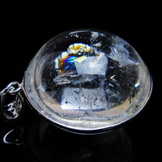 アイリスクォーツ 水晶 ペンダント 虹入り 一点物 メール便可 [M便 1/20] 112-12421