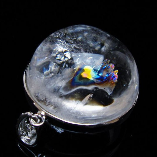 アイリスクォーツ 水晶 ペンダント 虹入り 一点物 メール便可 [M便 1/20] 112-12422