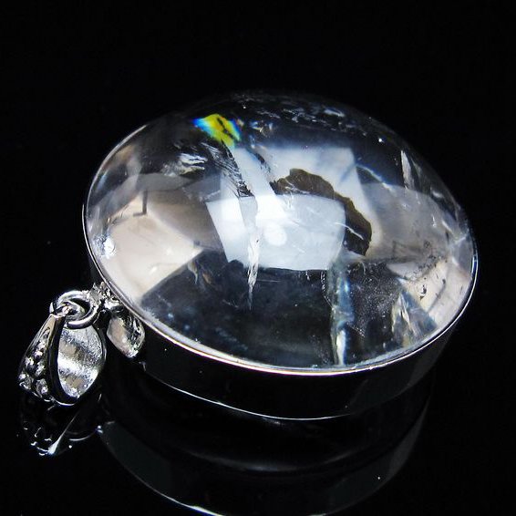 アイリスクォーツ 水晶 ペンダント 虹入り 一点物 メール便可 [M便 1/20] 112-12424