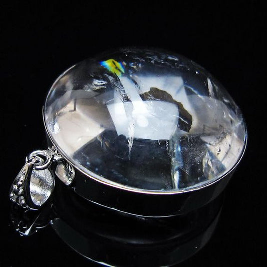 アイリスクォーツ 水晶 ペンダント 虹入り 一点物 メール便可 [M便 1/20] 112-12424
