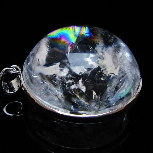 アイリスクォーツ 水晶 ペンダント 虹入り 一点物 メール便可 [M便 1/20] 112-12426