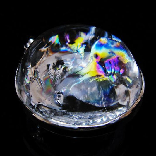 アイリスクォーツ 水晶 ペンダント 虹入り 一点物 [送料無料] 112-12436