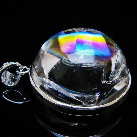 アイリスクォーツ 水晶 ペンダント 虹入り 一点物 [送料無料] 112-12438