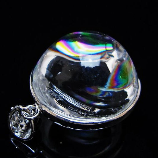 アイリスクォーツ 水晶 ペンダント 虹入り 一点物 [送料無料] 112-12442