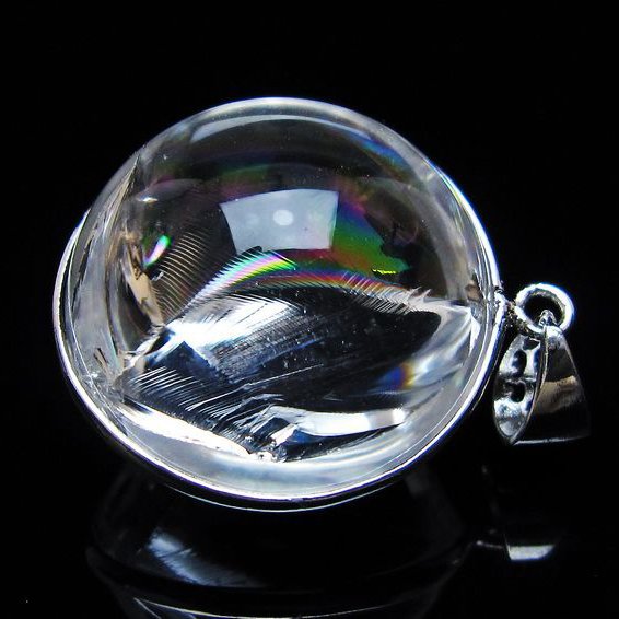 アイリスクォーツ 水晶 ペンダント 虹入り 一点物 [送料無料] 112-12443