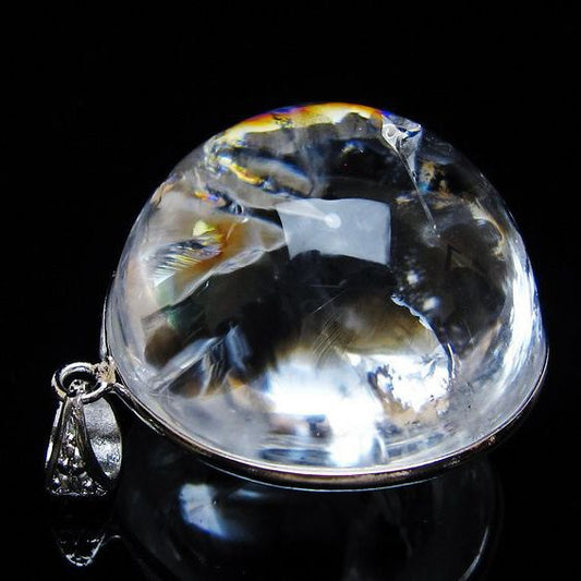 アイリスクォーツ 水晶 ペンダント 虹入り 一点物 [送料無料] 112-12445