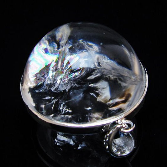 アイリスクォーツ 水晶 ペンダント 虹入り 一点物 [送料無料] 112-12447