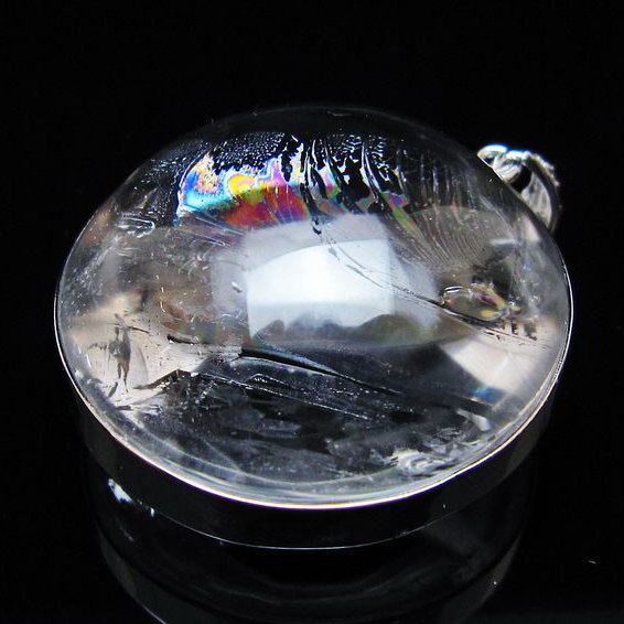 アイリスクォーツ 水晶 ペンダント 虹入り 一点物 [送料無料] 112-12448