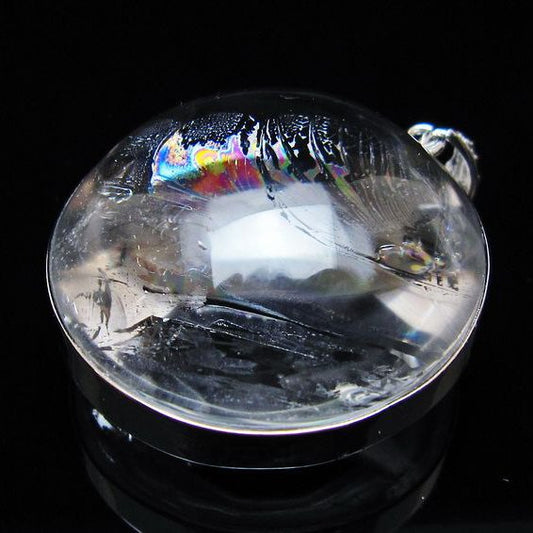アイリスクォーツ 水晶 ペンダント 虹入り 一点物 [送料無料] 112-12448