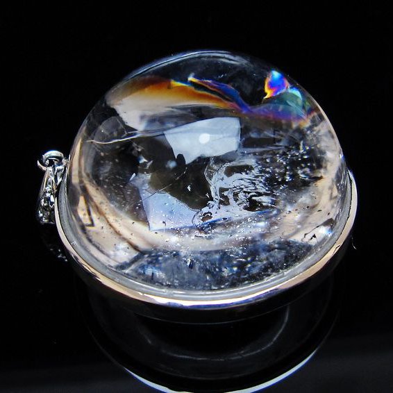 アイリスクォーツ 水晶 ペンダント 虹入り 一点物 [送料無料] 112-12449