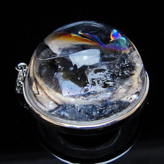 アイリスクォーツ 水晶 ペンダント 虹入り 一点物 [送料無料] 112-12449