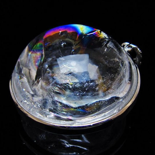 アイリスクォーツ 水晶 ペンダント 虹入り 一点物 [送料無料] 112-12450