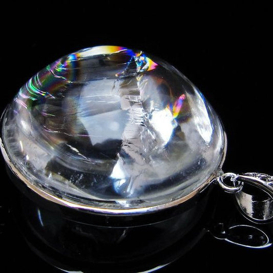 アイリスクォーツ 水晶 ペンダント 虹入り 一点物 [送料無料] 112-12452