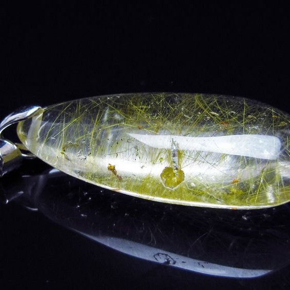 ルチルクォーツ ペンダント 一点物 メール便可 [M便 1/20] 112-12999
