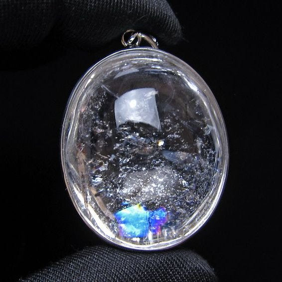 アイリスクォーツ 水晶 ペンダント 虹入り メール便可 一点物 112-14114