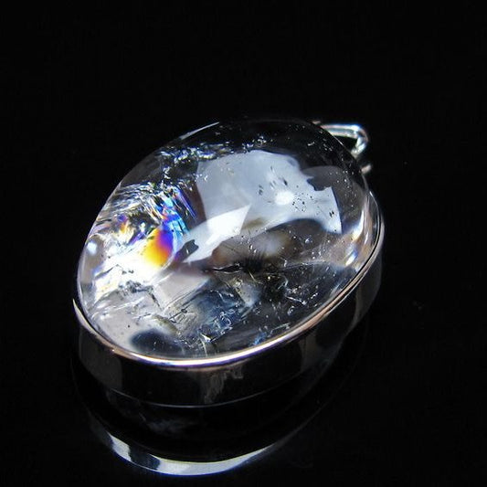 アイリスクォーツ 水晶 ペンダント 虹入り メール便可 一点物 112-14128