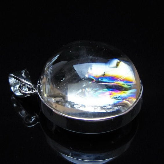 アイリスクォーツ 水晶 ペンダント 虹入り メール便可 一点物 112-14130