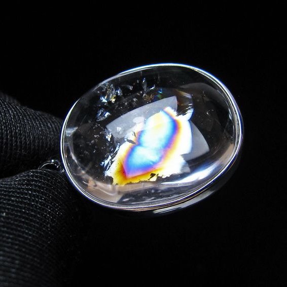 アイリスクォーツ 水晶 ペンダント 虹入り メール便可 一点物 112-14135