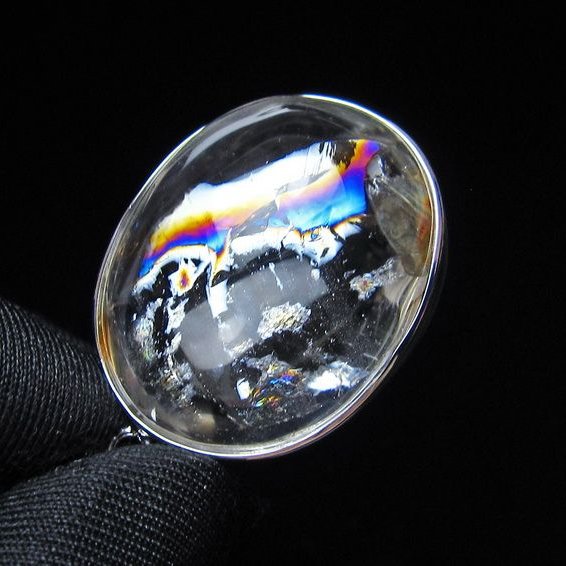 アイリスクォーツ 水晶 ペンダント 虹入り メール便可 一点物 112-14142