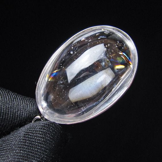 アイリスクォーツ 水晶 ペンダント 虹入り メール便可 一点物 112-14143