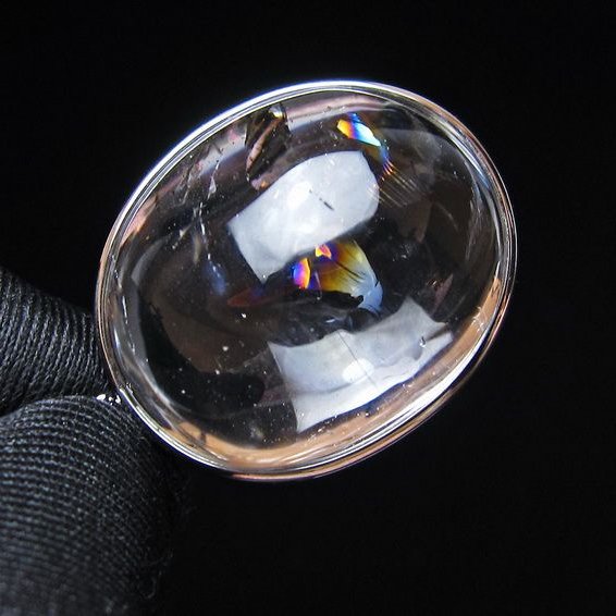 アイリスクォーツ 水晶 ペンダント 虹入り メール便可 一点物 112-14146