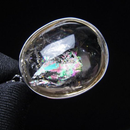 アイリスクォーツ 水晶 ペンダント 虹入り メール便可 一点物 112-14152