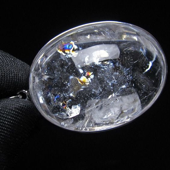 アイリスクォーツ 水晶 ペンダント 虹入り メール便可 一点物 112-14163