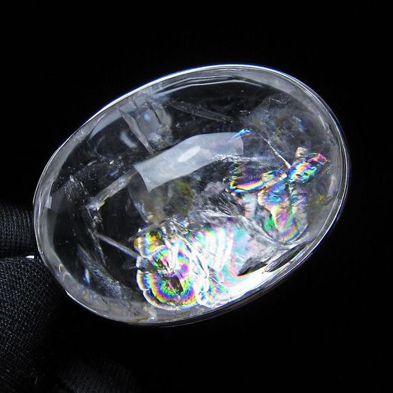 アイリスクォーツ 水晶 ペンダント 虹入り  一点物 112-14166