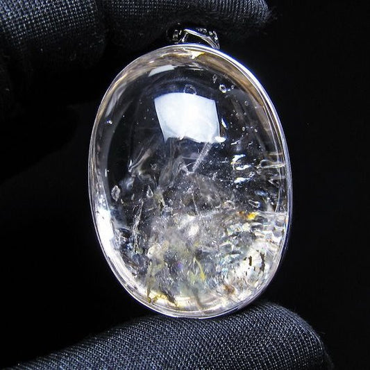 アイリスクォーツ 水晶 ペンダント 虹入り  一点物 112-14167