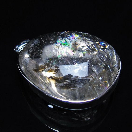 アイリスクォーツ 水晶 ペンダント 虹入り  一点物 112-14170