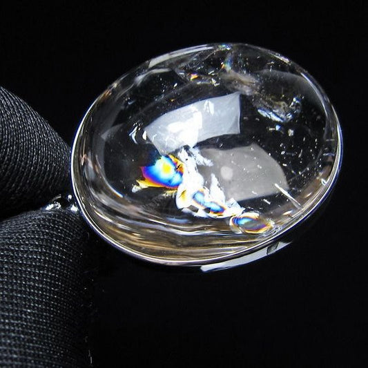 アイリスクォーツ 水晶 ペンダント 虹入り  一点物 112-14171