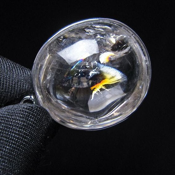 アイリスクォーツ 水晶 ペンダント 虹入り  一点物 112-14175
