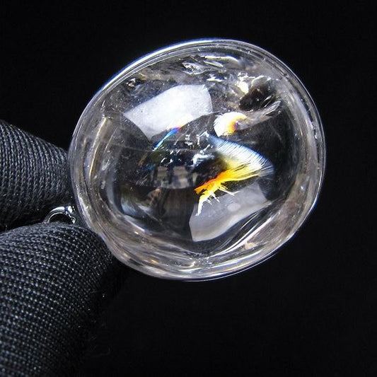 アイリスクォーツ 水晶 ペンダント 虹入り  一点物 112-14175