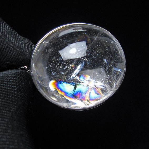 アイリスクォーツ 水晶 ペンダント 虹入り  一点物 112-14176