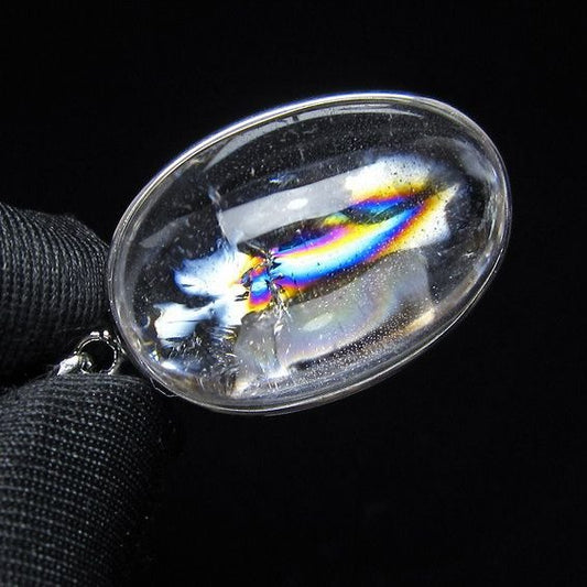 アイリスクォーツ 水晶 ペンダント 虹入り  一点物 112-14178