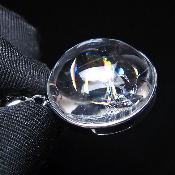 アイリスクォーツ 水晶 ペンダント 虹入り  一点物 112-14188