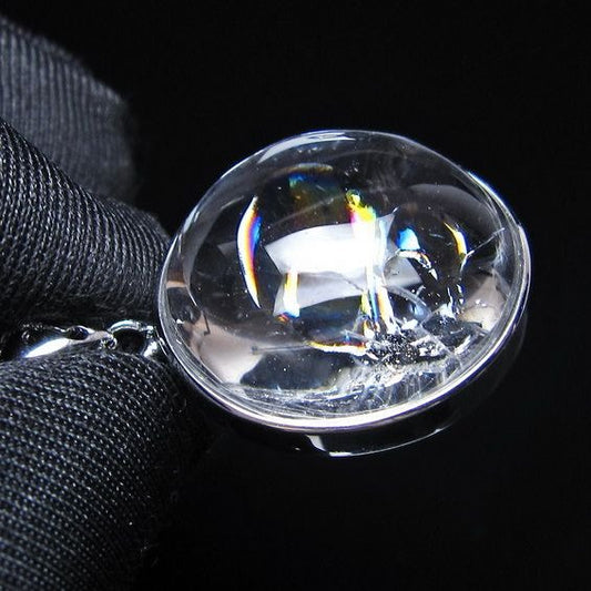 アイリスクォーツ 水晶 ペンダント 虹入り  一点物 112-14188