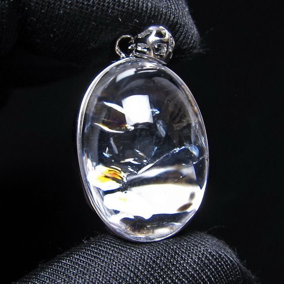 アイリスクォーツ 水晶 ペンダント 虹入り  一点物 112-14190